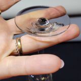 8 Fine Crystal Stemmed Glasses for Port or Liqueur - Baccarat? / Saint Louis