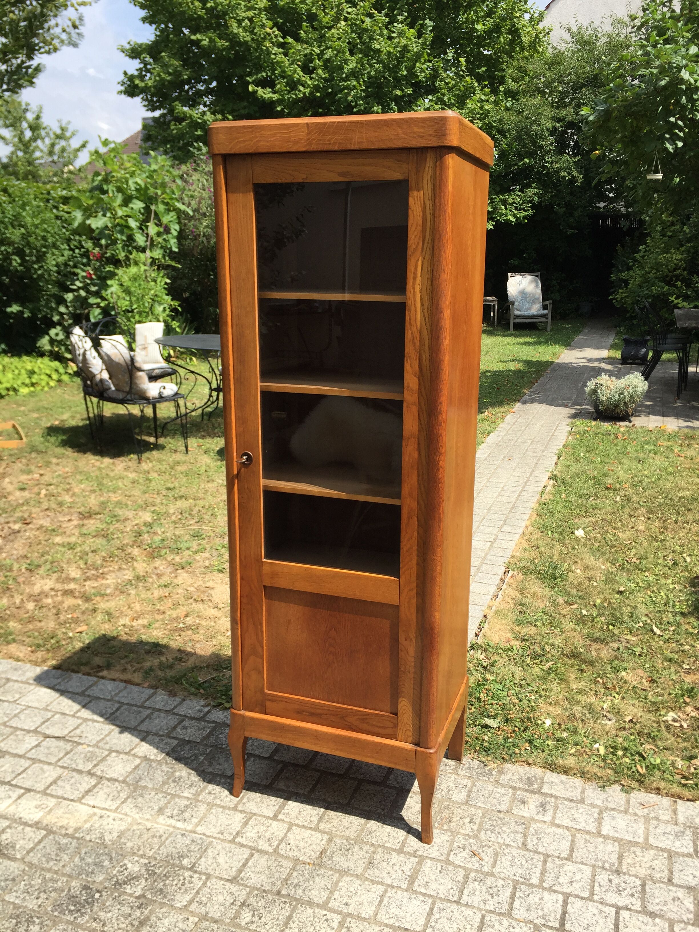 Cabinet with showcase vintage 1960 hosier