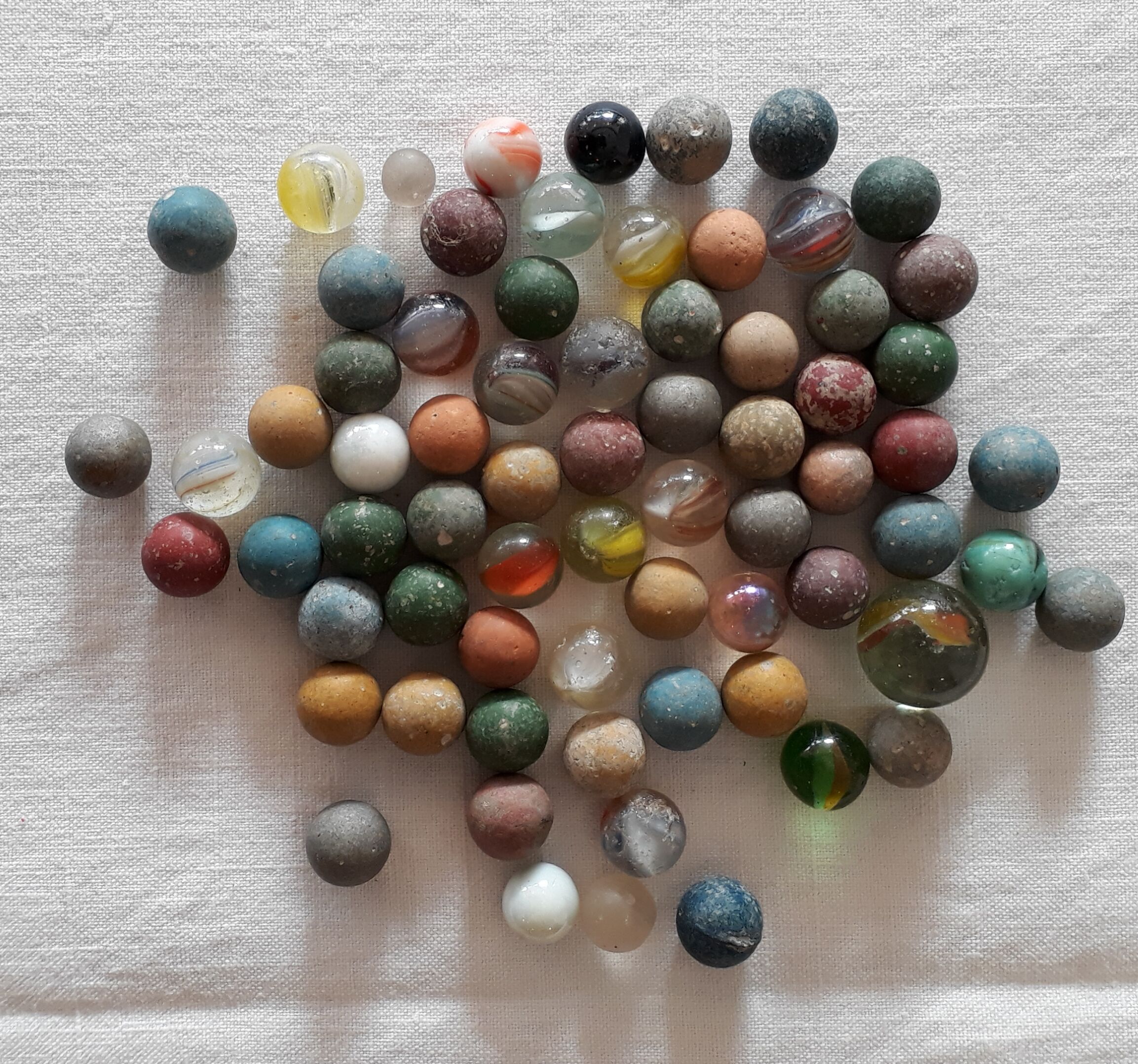 Lot of old marbles