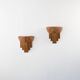 Pair of Rattan Wall Lamps