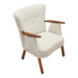 Cream armchair, Danish design, 1970s, production: Denmark