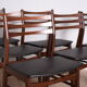 Set of 6 rosewood chairs, Denmark, 1960s