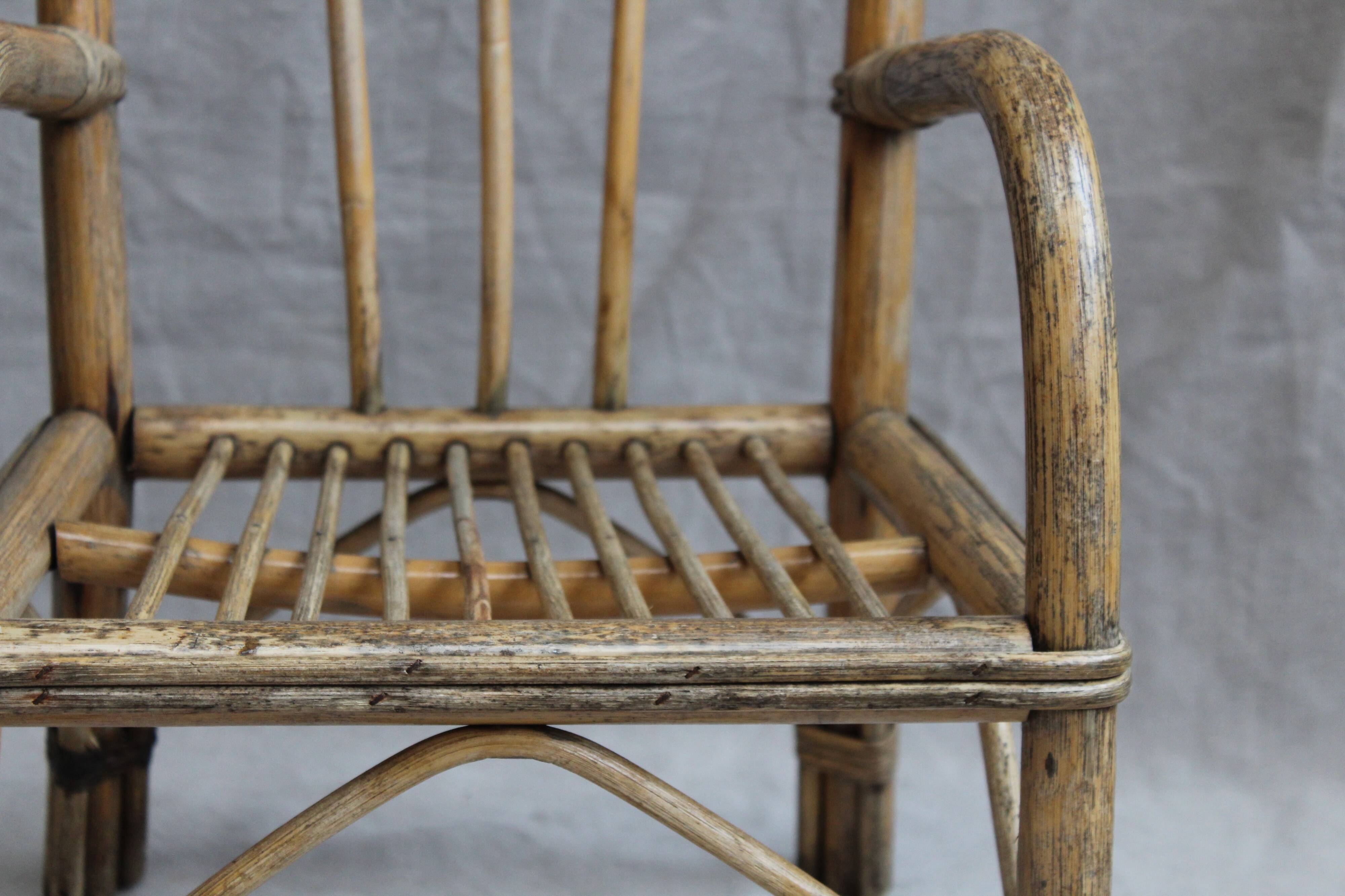 Bamboo children's armchair