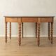 Victorian dining table, around 1840, solid oak, extendable