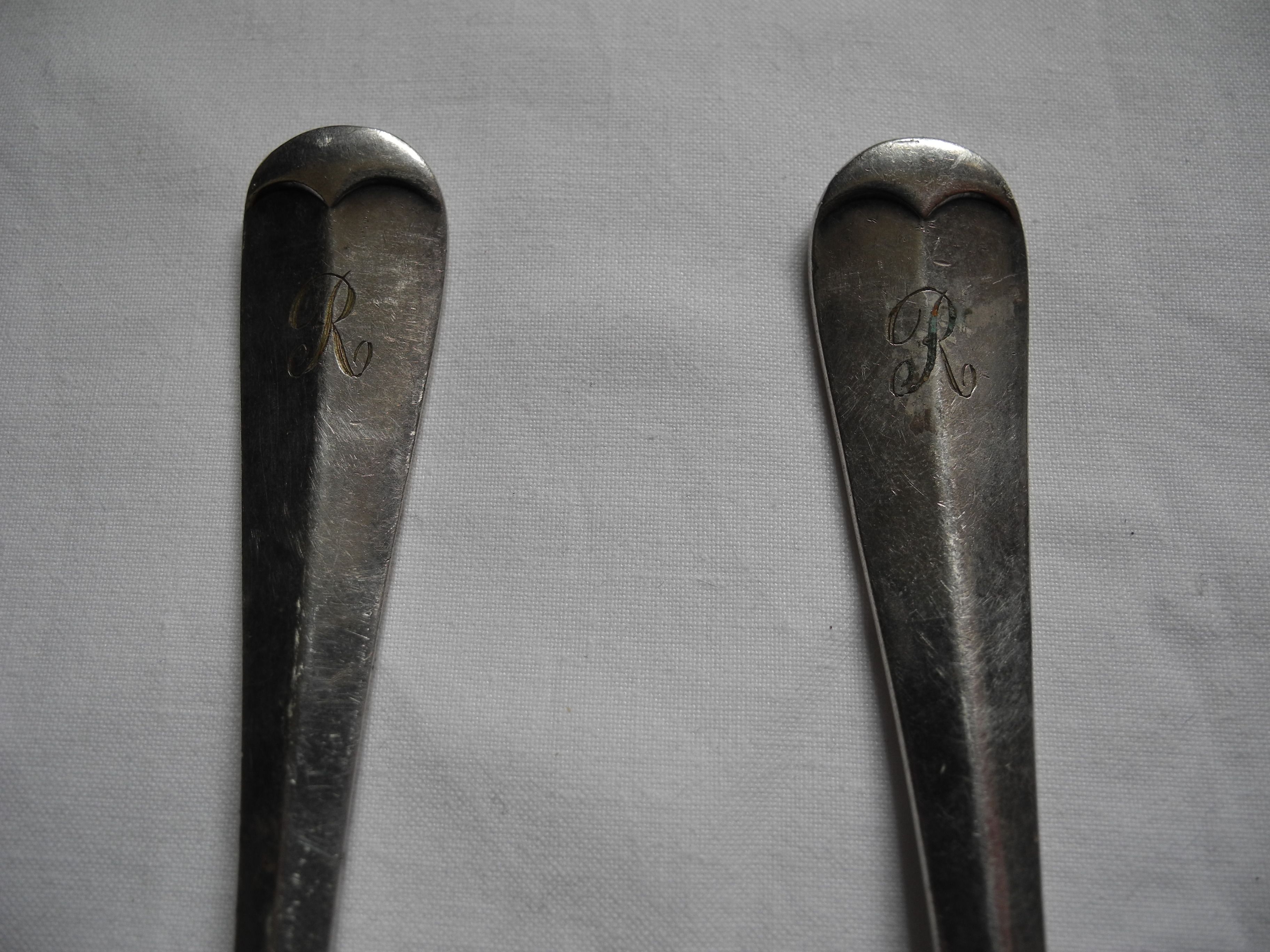 Old "Harrison Fisher & Co" silver plated British spoons