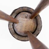 Barrel Tripod side table or tripod Planter - Brutalist