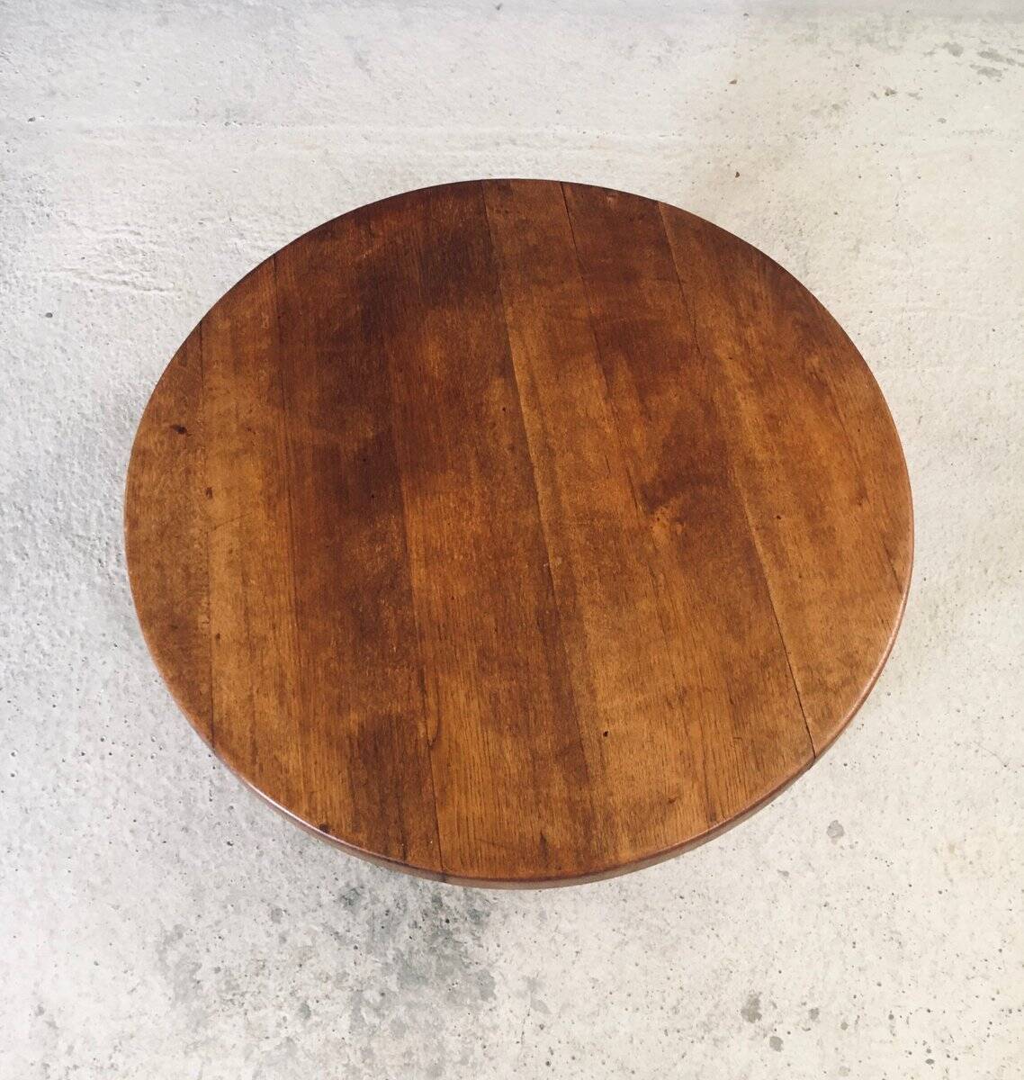 Mid-Century Industrial Tripod Coffee Table, France, 1950s