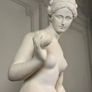 Venus with the Apple, based on the model by Bertel Thorvaldsen in reconstructed marble, 20th century.