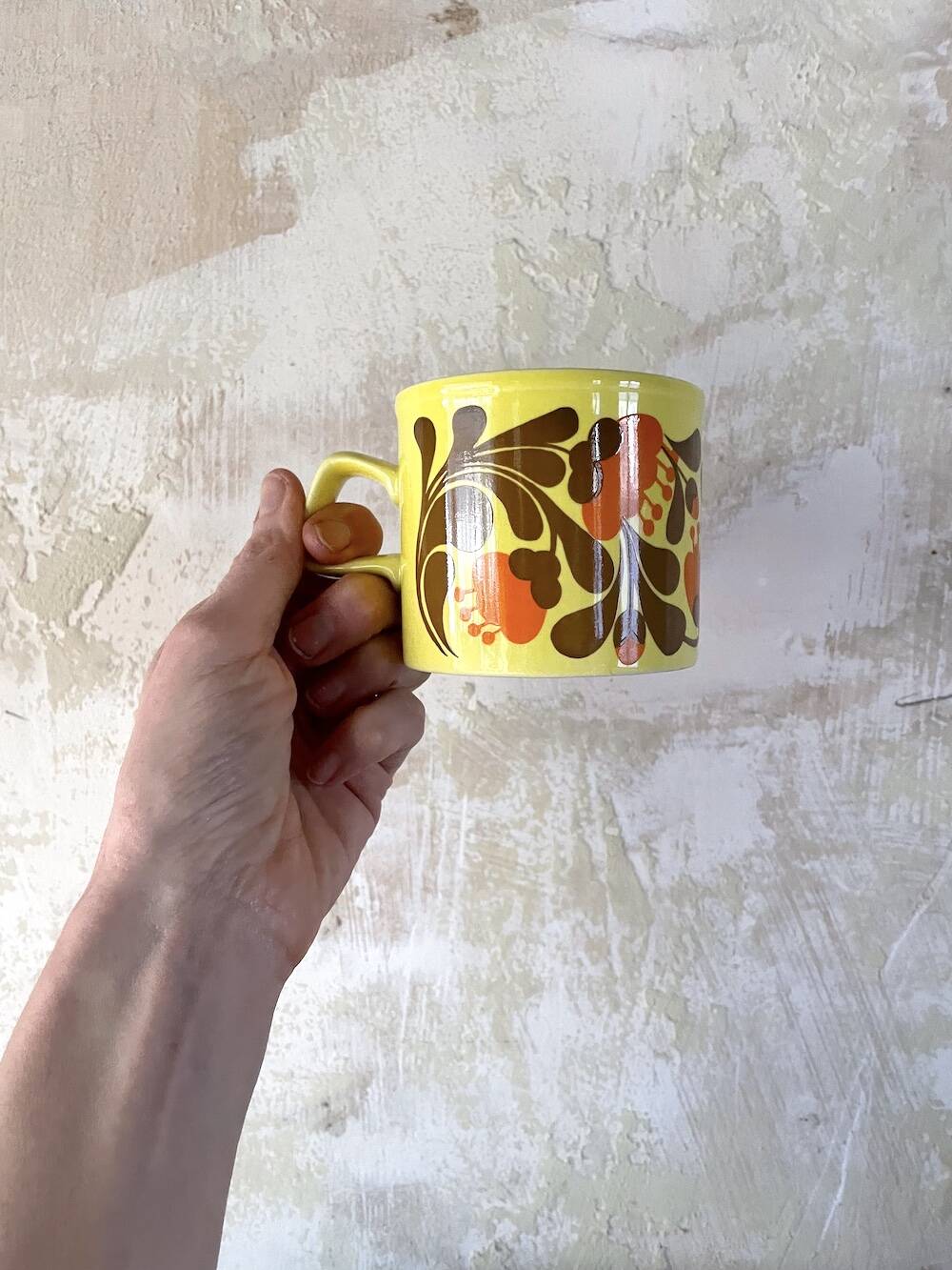 Set of 3 Mugs Staffordshire Potteries Ltd. - Vintage 70s style