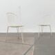 Set of 2 mid-century German metal garden chairs by Mauser Werke Waldeck