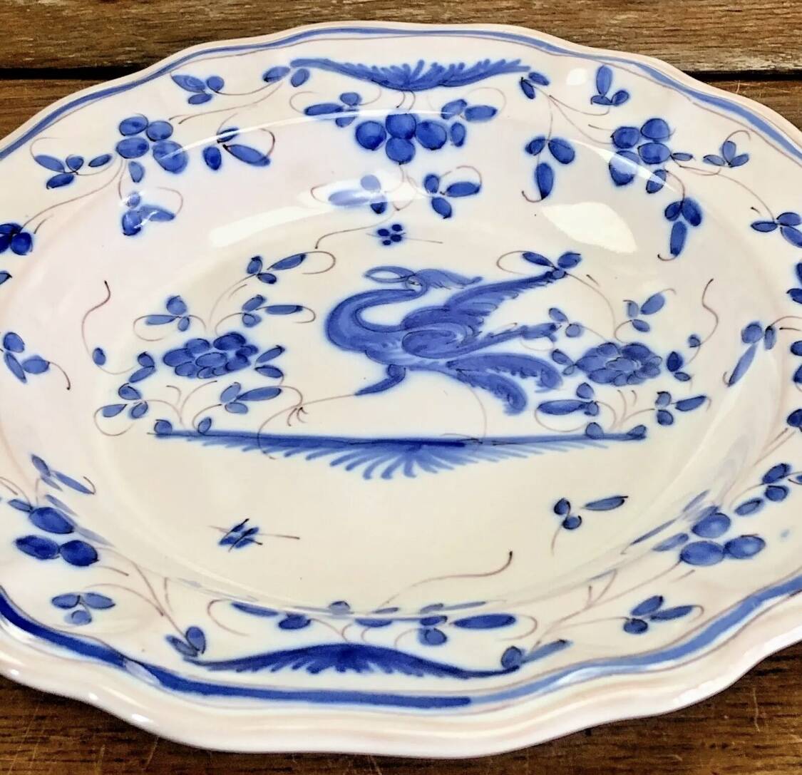 Old hollow round dish Martres Tolosane