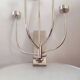 5-branched vintage candle holder wall light, Klein model for Habitat