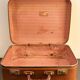 Old suitcase in vulcanized fibers & bakelite "Verlin" 1960
