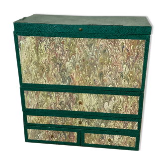 Meuble tiroirs de rangement mercerie coutures