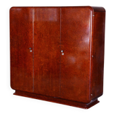 Armoire Art Déco en acajou attribuée à J. Halabala pour Up Zavody, République tchèque, années 1920.