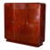 Art Deco Wardrobe in Mahogany attributed to J. Halabala for Up Zavody, Czech, 1920s