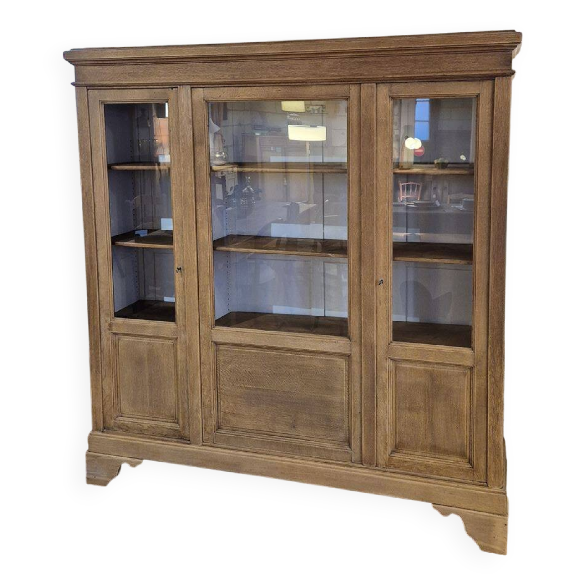 Bibliotheque vitree ancienne d'occasion - Ameublement