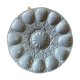 Digoin Sarreguemines France oyster dish in gray slip
