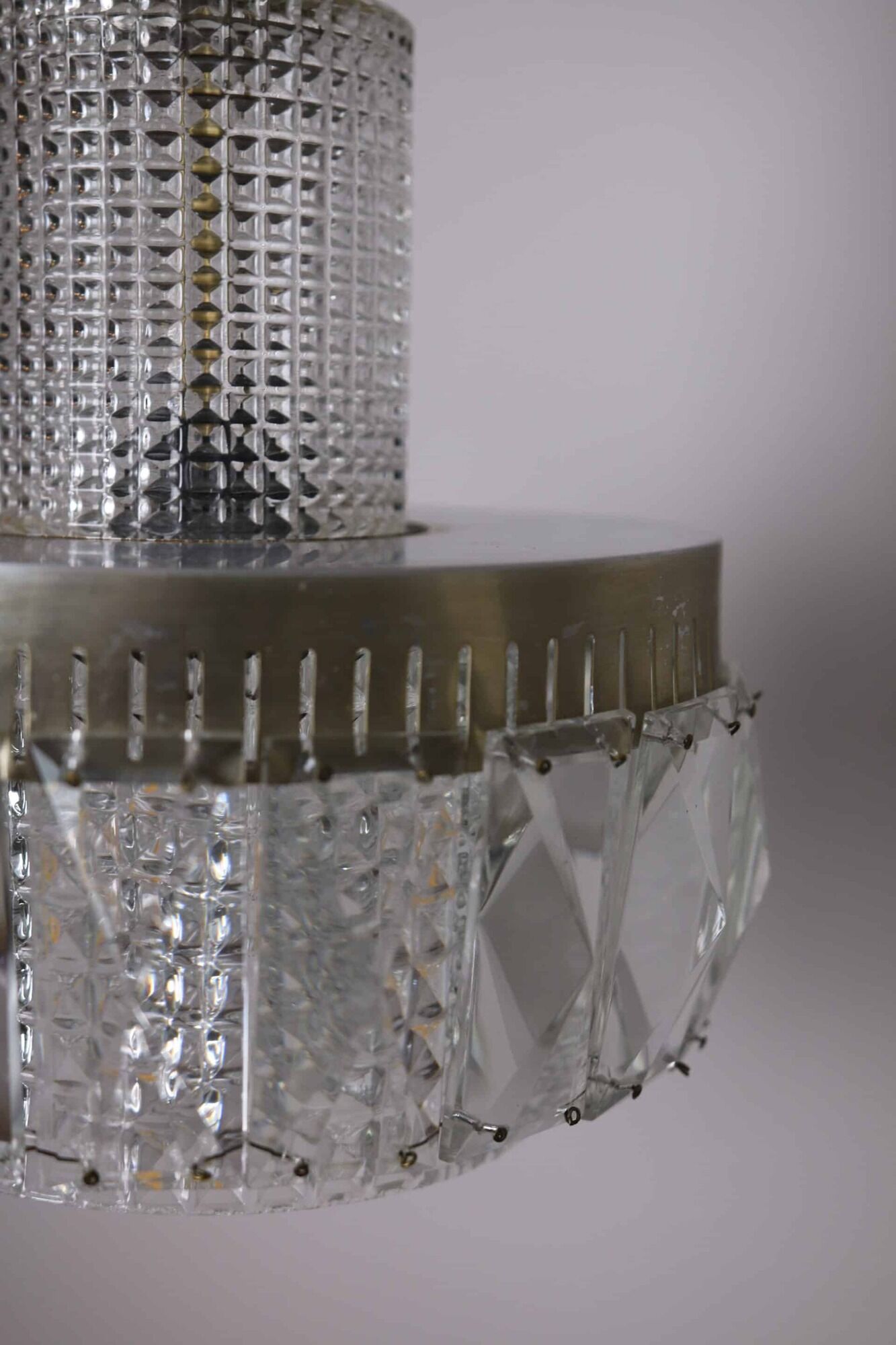 Mid-century chandelier with pendants