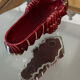 Pocket tray Michel Caugant, ruby-red ceramic and gilding - Vintage