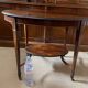 Regency oval mahogany side table, second half of the 19th century, good condition
