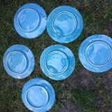 6 asparagus plates k and g luneville
