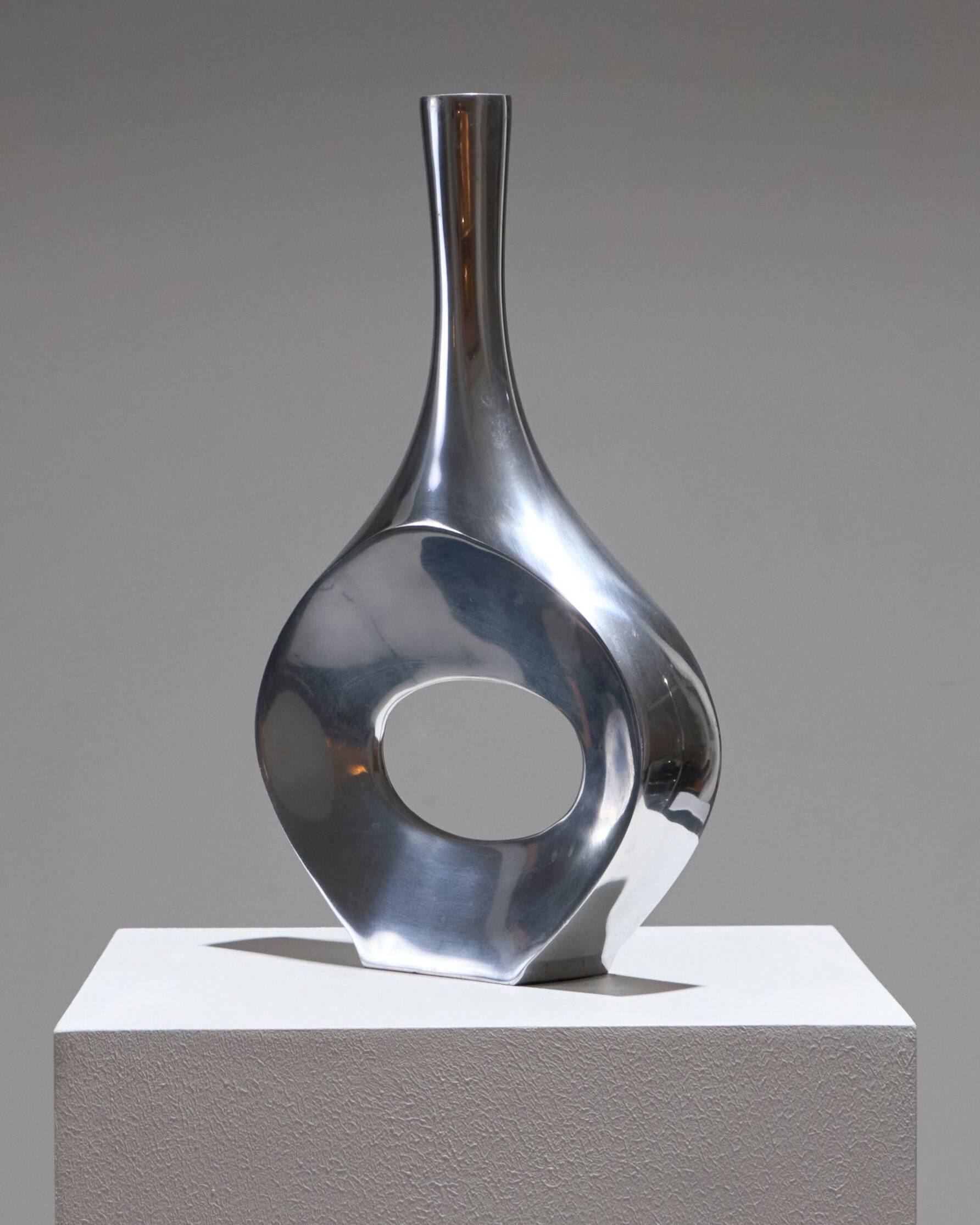 Metal soliflore vase, 1980s
