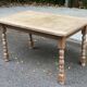 20th century extendable farmhouse dining table renovated in raw wood 225cm