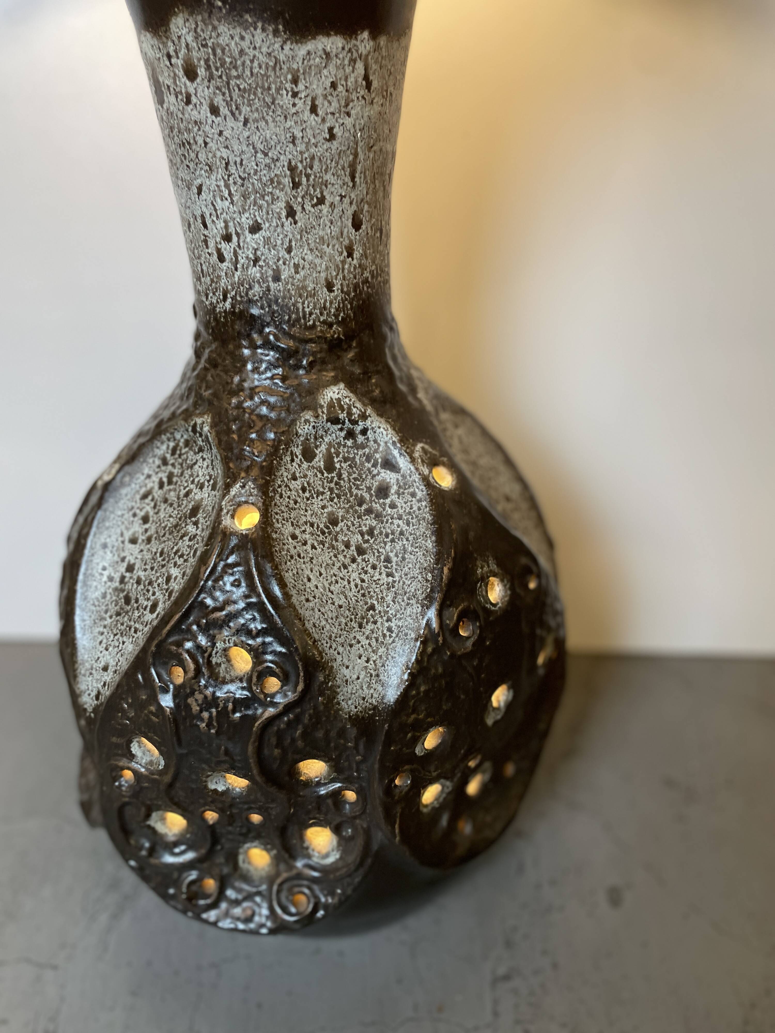 German Ceramic Floor Lamp from 1970'