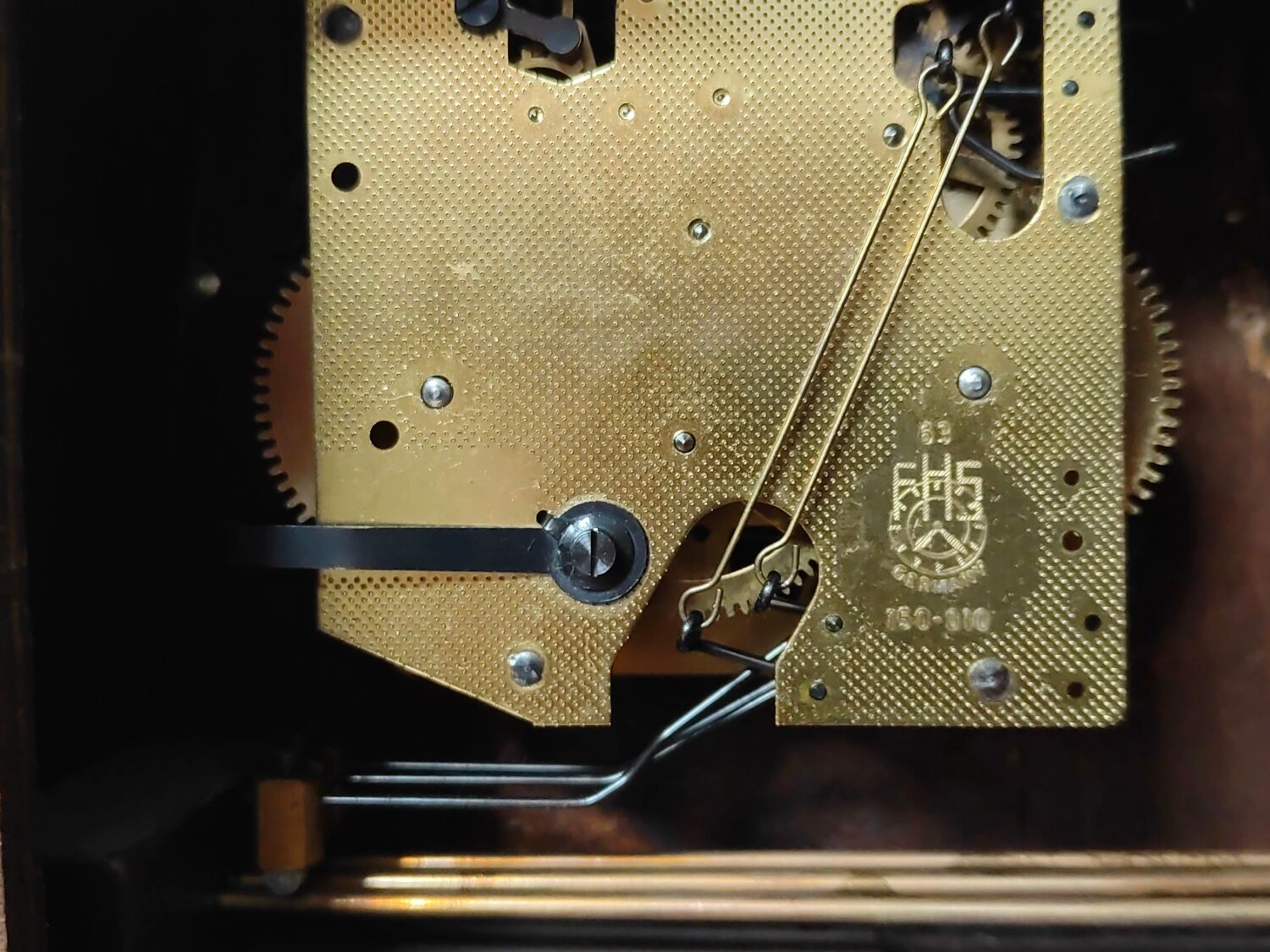 Zentra chimney clock year 50 teak