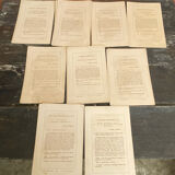 Series of 27 plates h. baillon iconography flora mushrooms vintage