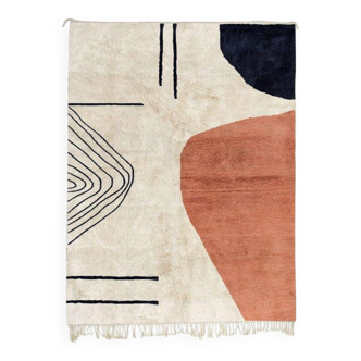 Traditional handmade beni ouarin rug size 150 x 250 cm
