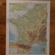 Original lithograph on France (physics + agricultural and forestry)