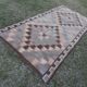 Vintage Turkish kilim handwoven 142x284 cm