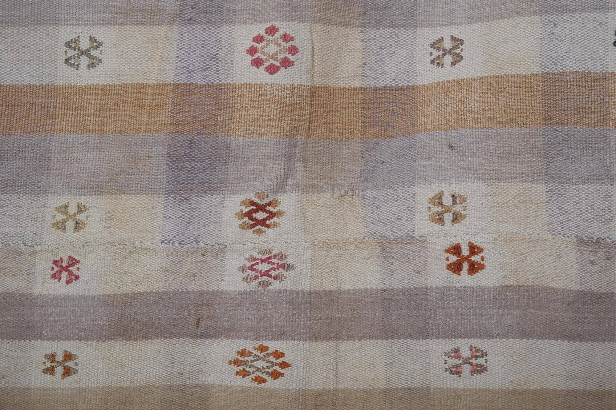 Vintage Turkish kilim handwoven 182x260 cm