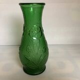 Thick moulded glass vase Constantin Italy