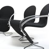 Verner Panton for Fritz Hansen 1973 Series 1-2-3 Butterfly Base