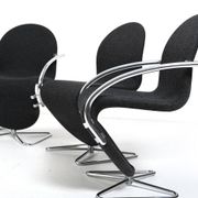 Verner Panton for Fritz Hansen 1973 Series 1-2-3 Butterfly Base