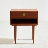 Restored teak nightstand