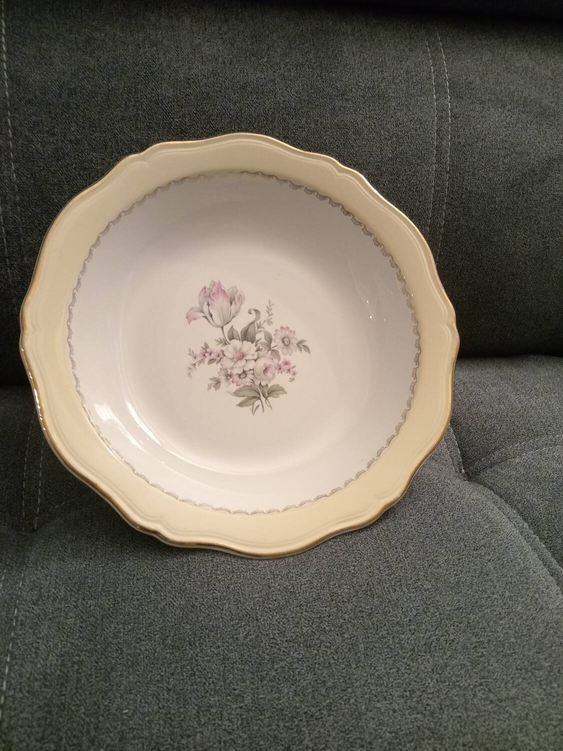 Grand plat creux L Amandinoise vintage