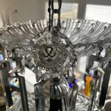 Lustre corbeille en cristal de bohème