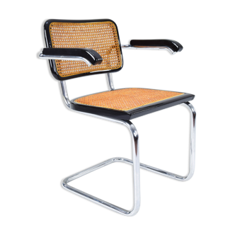 Mid-Century Italian Modern Marcel Breuer B64 Cesca Armchair Chair, 1970
