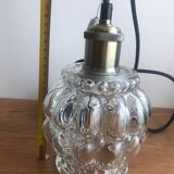 Pendant Light With Vintage Glass Globe Electrical System New