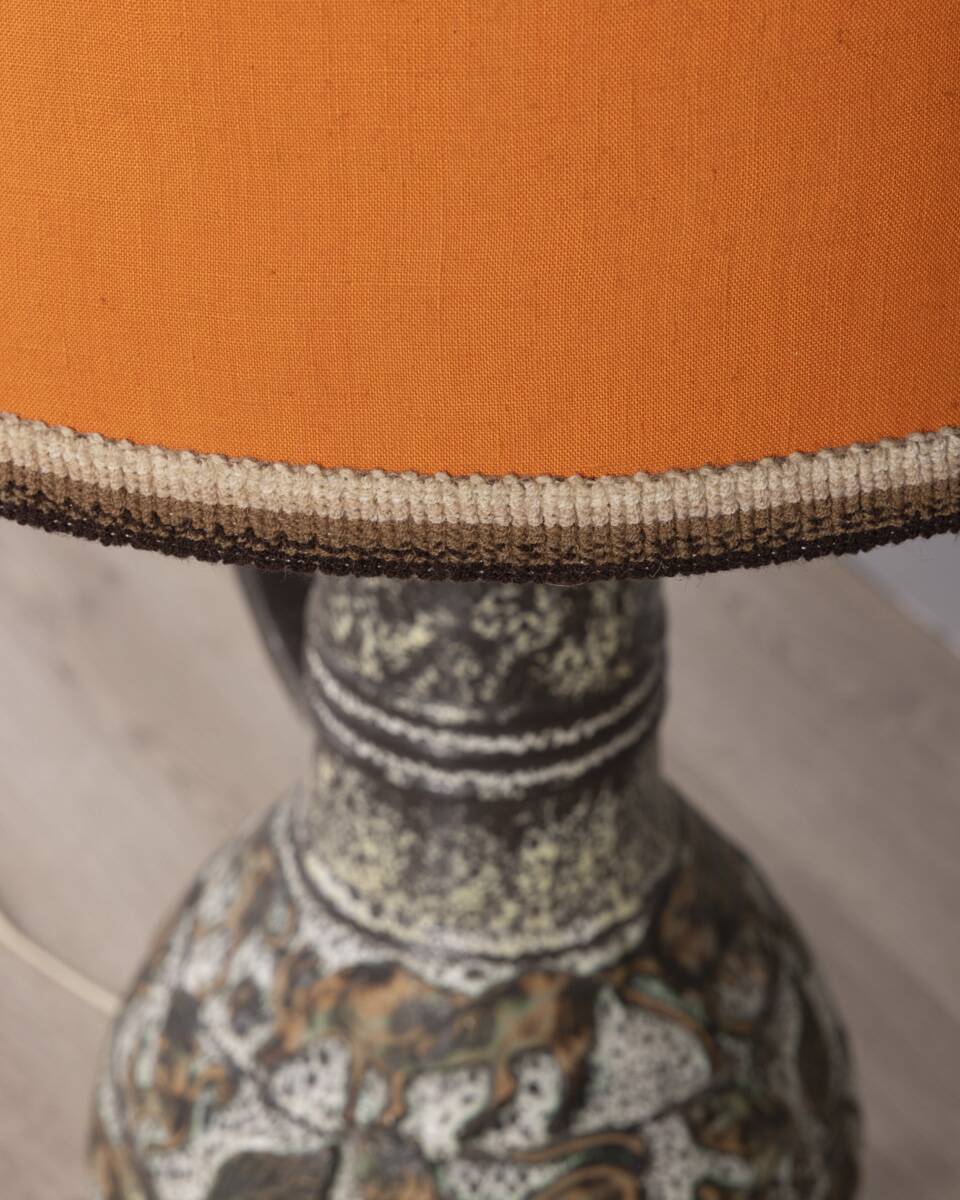 Vintage 1960s ceramic floor lamp, west germany design