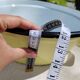 Yellow enamelled sheet metal basin 50/60s