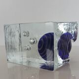 Glass candlestick, 80s