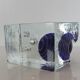 Glass candlestick, 80s