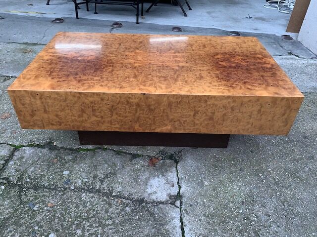 70s wooden coffee table