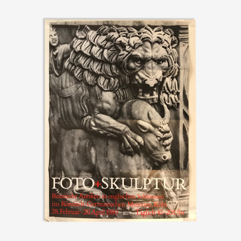 Poster Foto Skulptur Exhibition, Germanic Roman Museum, Cologne, 1980