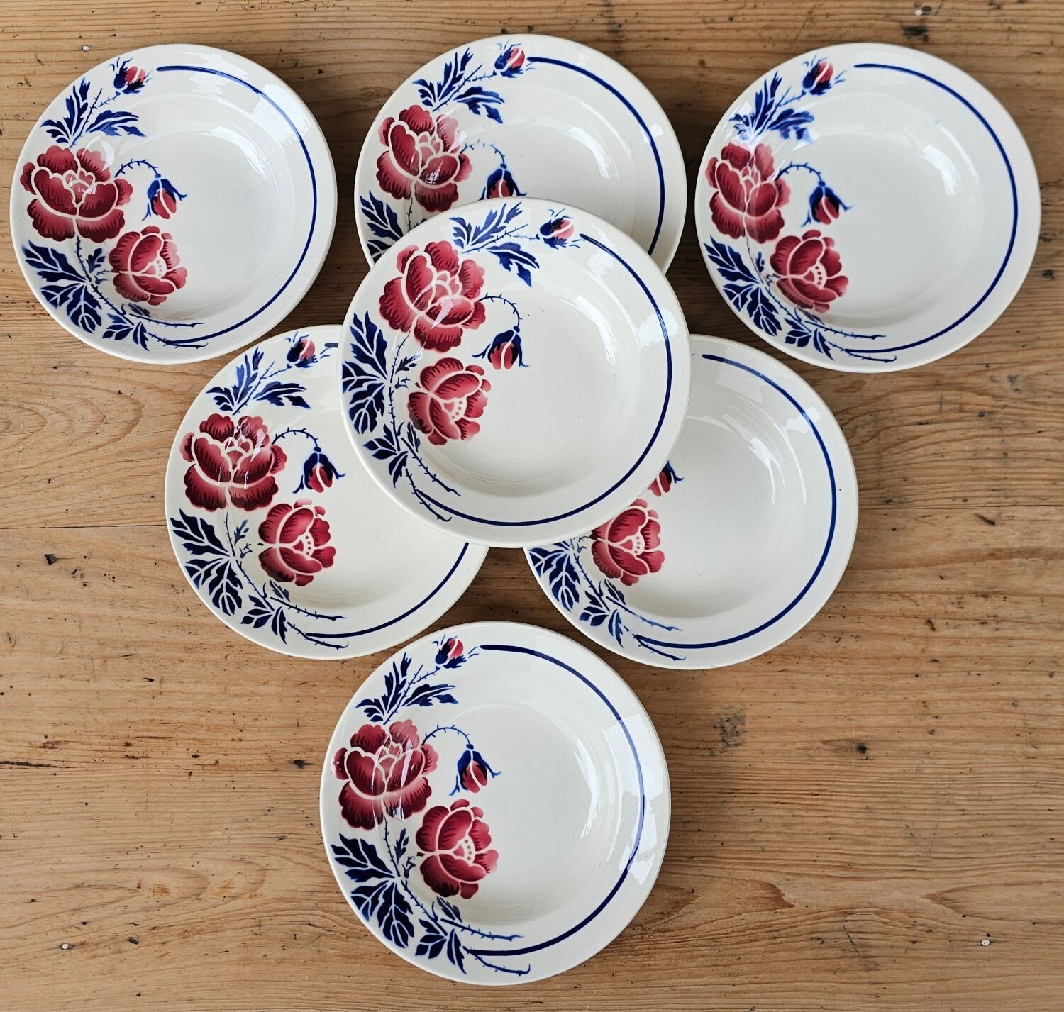 Hollow plates Eugène Sarreguemines